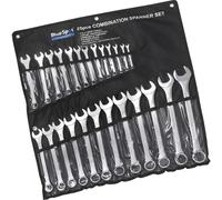 Blue Spot Tools 04131 6 - 32mm Chrome Van Spanner Set - Silver (25-piece) - - spanner set combination 25 metric bluespot 6 32mm tools piece