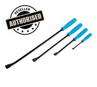 BlueSpot 25540 Chemically Blackened Steel Heavy Duty Pry Bar Set - 4 Piece