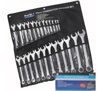 Blue Spot 04131 Combination Spanner Set 6-32 mm Chrome Van 25-piece with Storage Pouch