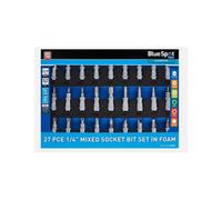 Bluespot 27pc Torx Spline Slot Phillips Hex Bit Star Socket Set 1/4" 01610