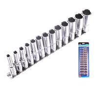 Blue Spot Deep Socket Set 01542 – 13pc 3/8" Drive Metric 6-19mm – Silver