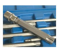 BlueSpot 3/8 TORX Bit Sockets Male Torx Star T Sockets extra long Torx T25-T60