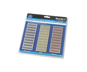 Bluespot 3 Pce 150mm x 50mm Diamond Sharpening Whetstone Set - Stone 2in 6in - diamond stone set 3 2in x 6in bluespot 19275 tools sharpening bs19275