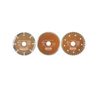 BlueSpot 3 piece 115mm(4.5") Diamond Cutting Disc Set