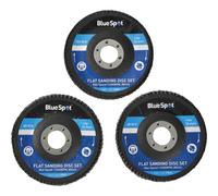 Blue Spot Tools 3 Pce 115mm (4.5") Flap Sanding Discs
