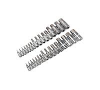BlueSpot 32 piece 1/4", 3/8" & 1/2" Hex Bit Socket Set (2-19mm) (1/4"-9/16")