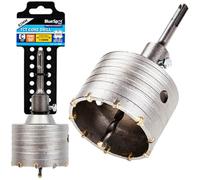 BlueSpot 35 | 40 | 50 | 82 & 110mm CORE DRILL Bit SDS + TCT Concrete Carbon Steel Hole Masonry DIY Pilot CNC YG8C Tungsten Cutter Holesaw Drainage Power Tools UK FREE P&P (82mm Core Drill (19528))