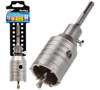 BlueSpot 35 | 40 | 50 | 82 & 110mm CORE DRILL Bit SDS + TCT Concrete Carbon Steel Hole Masonry DIY Pilot CNC YG8C Tungsten Cutter Holesaw Drainage Power Tools UK FREE P&P (50mm Core Drill (19526))
