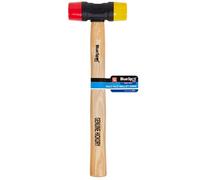 BlueSpot 35mm Double Face Rubber Hammer Mallet Hardwood Shaft Grip Handle