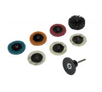 BlueSpot 35pc 2" Sanding Preparation Disc Set 60 80 100 Grit Roll Lock