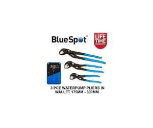 BlueSpot 3pc Adjustable Waterpump Pipe Wrench Pliers 175mm - 300mm 06438