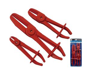 BlueSpot 3pc Flexible Hose Clamp Set Clamping Pliers Radiator Brake Fuel Pipe