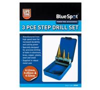 Blue Spot Tools Tools 20504 HSS Step Drill Set (4-32mm), Set of 3 Pieces
