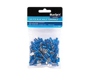 Bluespot 40608 100pce Blue Male Terminals