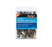BlueSpot 40610 120 Piece M6 Rivet Nut Pack