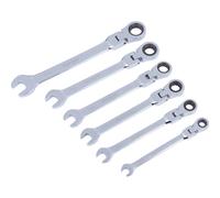 Blue Spot Tools 04312 6 PCE Flexiable Metric Ratchet Spanner Set (8-17MM)