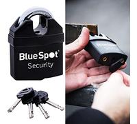 BlueSpot 65mm High Security Padlocks | Heavy Duty | Container | Maximum Strength | 4 Keys | Safe | Zing Alloy | Closed Shackle | Construction Site | Door Security Lock | DIY | Tools | UK Free P&P