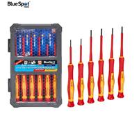BlueSpot 6pc VDE Precision Screwdriver Set 1000V Insulated S2 Steel Electrician