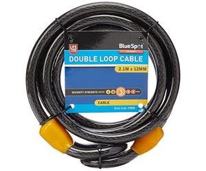 BlueSpot 77070 2.1 m x 12 mm Double Loop Cable - Black