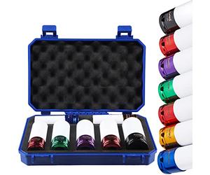 BlueSpot 7pc Alloy Wheel Colour Coded Socket Set | 17 | 19 | 21 | 22 | 23 | 24 | 27mm | 1/2" Drive | DIY | Mechanics | Vehicle Repair Parts | Engine | Air Tools | Hand Tools | DIY | UK Free P&PQQ
