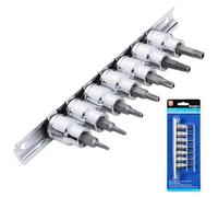 BlueSpot Tools Blue Spot Tools - 7 Pce 3/8" Security Torx Bit Set (T10-T40)