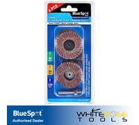BlueSpot Aluminium Oxide Sanding Discs 50mm for Rotary Tool 6 Piece 19075