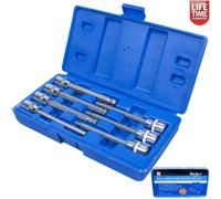 Blue Spot Tools Hex Socket Bit Set 01510 1510 Extra Long Ball Ended 3/8" Drive 7-piece