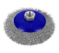 Bluespot Bevelled Crimped Steel Wire Cup Brush