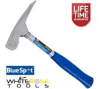BlueSpot Brick Hammer 16oz Steel Head Soft Rubber Grip Bricklayer Chipping Rock