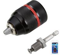 Silverline 292703 Keyed Chuck, Key and SDS Plus Adaptor Kit 3pce 13 mm - 1/2" 20UNF