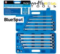 Blue Spot Tools 04307 10 Piece Professional Extra Long Metric Ratchet Spanner and Adaptor Set (8-19mm)