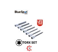 Blue Spot Tools Torx Socket Bit Set 7 PCE 3/8" Drive Extra Long (T25-T60)