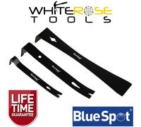 BlueSpot Flat Pry Bar Set Hand Tools Wrecking Bar 3 Piece