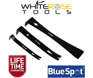 BlueSpot Flat Pry Bar Set Hand Tools Wrecking Bar 3 Piece