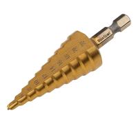 Blue Spot Tools 32052 HSS Step Drill (1/4" Hex Shank) (4-22MM)