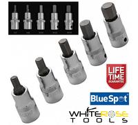 BlueSpot Hex Socket Bit Set EVA Foam Tray 5pc 1/2" Drive 7mm-14mm Allen Key