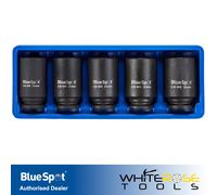 BlueSpot Impact Hub Socket Set 1/2" Drive Chrome Molybdenum 30-36mm 5pc 01552