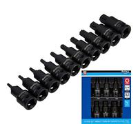BlueSpot Impact Key Torx 1/2" Drive Bit Socket Set T20 - T70 Bits 10pc