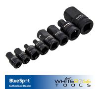 BlueSpot Impact Socket Adaptor Set 8pc Step Up Reducer 1/4" 3/8" 1/2" 3/4" Drive