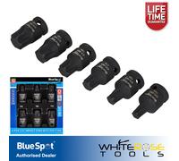 Blue Spot Tools 6 PCE 1/2" Impact Torx Bits (T55-T100)