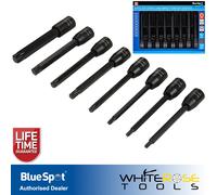 BlueSpot Impact Torx Socket Set Extra Long 110mm 3/8" Drive T25-T60 8 Piece
