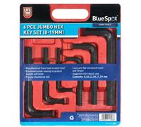 BlueSpot Large Jumbo Metric Hex Key Set Allan Allen Hexagon Wrench 8 - 19mm