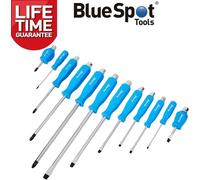 BlueSpot Magnetic Screwdriver Set Heavy Duty Pozi & Slotted Go Through Drivers