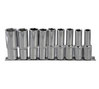BlueSpot Metric 1/2in Drive Deep Socket Set 9 Piece Single Hex B/S01541