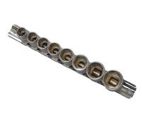 BlueSpot Metric 3/8in Drive Socket Set on Rail 8 Piece single Hex B/S01524