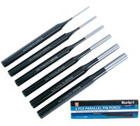 BLUESPOT 6 PCE PARALLEL PIN PUNCH SET 2.5 3.5 4.5 6 8 10mm LIFETIME WARRANTY