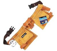 BlueSpot Professional Double Tool Belt | Split Leather | Pouch | Builders | Construction | Apron | Carpentry | Work Bag | Nails & Tools Holder | DIY | Garage | Workshop | UK FREE P&P