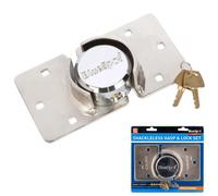 BlueSpot Shackleless Hasp & Lock Set With 2 Keys