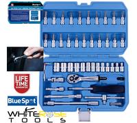 Blue Spot Tools Socket Set 01530 46-Piece 1/4" Chrome Vanadium (4-14mm)