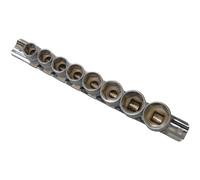 BlueSpot Tools 01524 3/8in Drive Socket Set on Rail Metric, 8 Piece